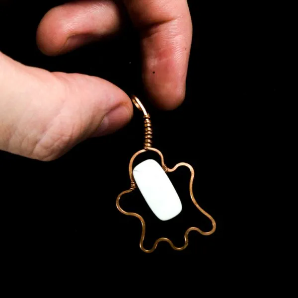 Ghost Pendant - Howlite