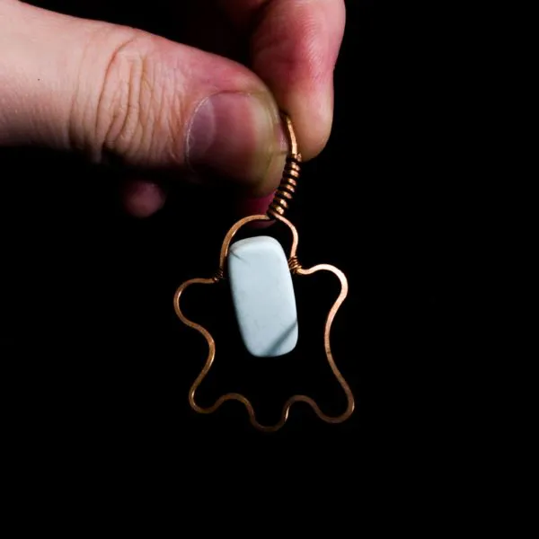 Ghost Pendant - Howlite