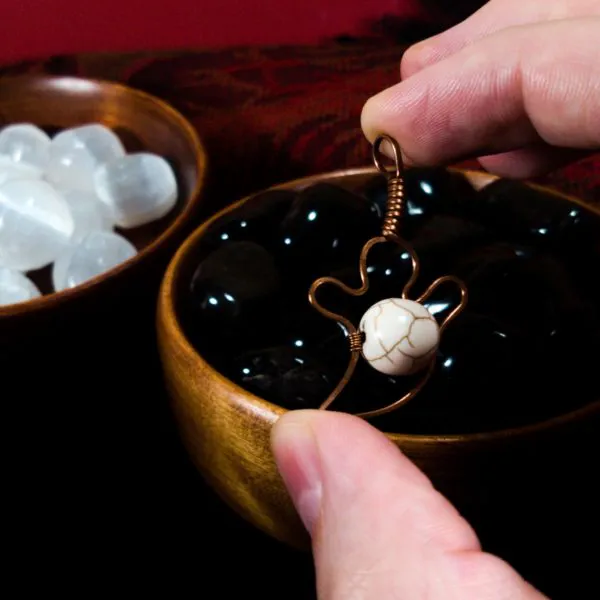 Ghost Pendant - Howlite