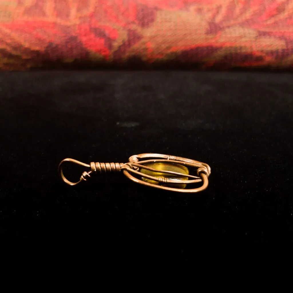 Pumpkin - Tiger Eye Pendant