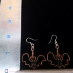 Bat Lava Stone Earrings