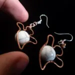 Ghost Howlite Earrings