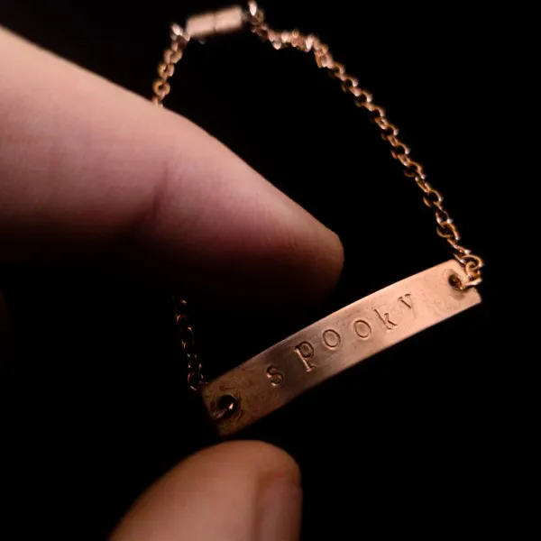 Spooky - Stamped Bracelet