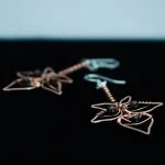 Blackberry Leaf Copper Earrings