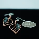 Blackthorn Leaf Copper Earrings