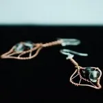 Bodhi Leaf Copper Earrings