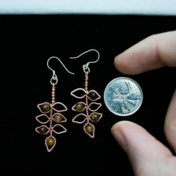 Elder Leaflet Copper Earrings