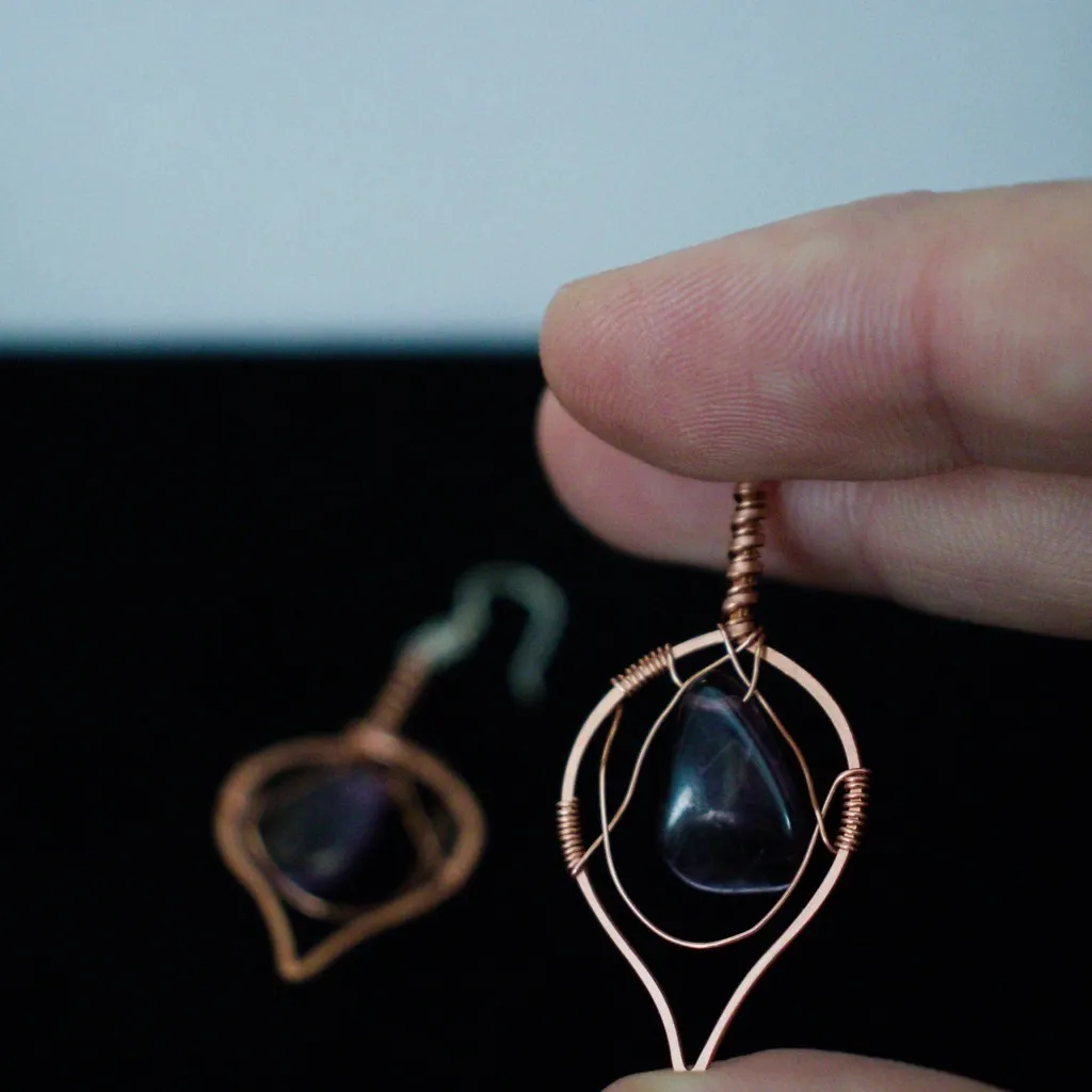 Quaking Aspen Leaf Copper Earrings