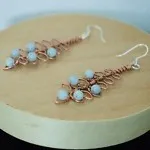 Rowan Leaflet Copper Earrings