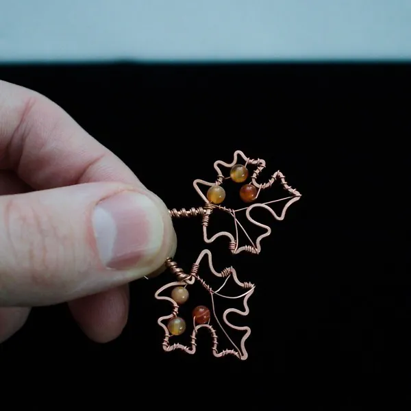 Sugar Maple Leaf Copper Earrings