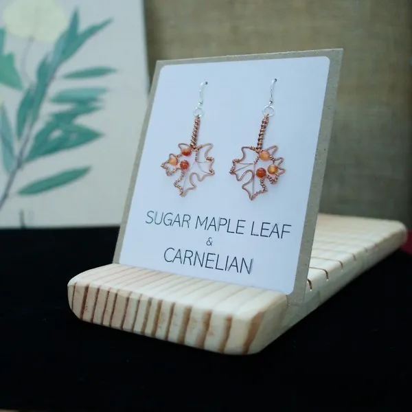 Sugar Maple Leaf Copper Earrings