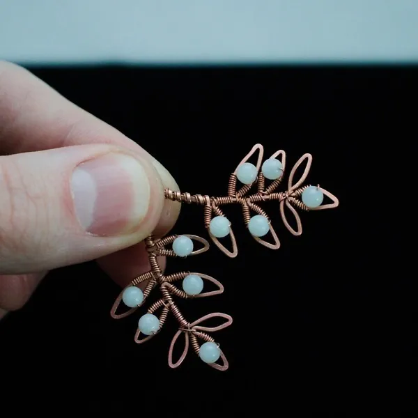 Willow Leaflet Copper Earrings