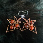 Blackberry Leaf Copper Earrings