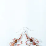 Hawthorn Leaf Copper Earrings