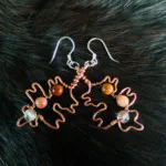 Hawthorn Leaf Copper Earrings