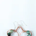 Paper Birch Leaf Copper Earrings