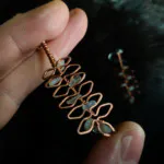 Rowan Leaflet Copper Earrings