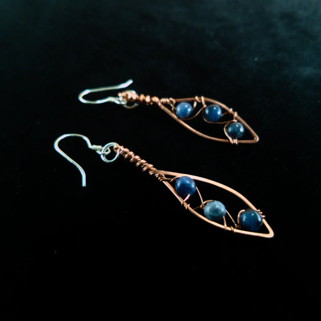 Willow Leaf Copper Earrings