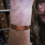 No Ragrets - Custom Stamped Copper Bracelet