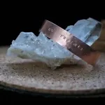 No Ragrets - Custom Stamped Copper Bracelet