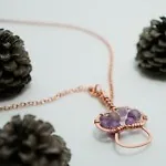 King Bolete Mushroom - Copper Pendant, Rounded