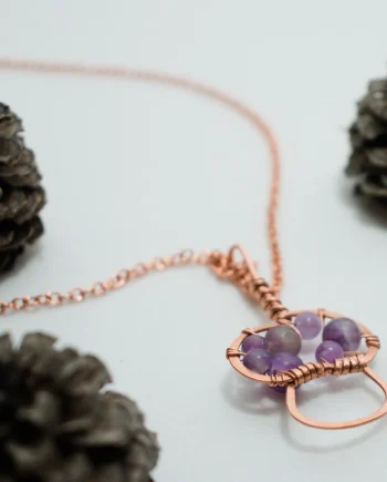 King Bolete Mushroom - Copper Pendant, Rounded