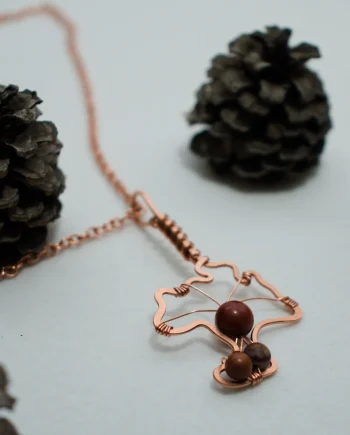 Chanterelle Mushroom - Copper Pendant, Simple