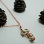 Magic Mushroom - Copper Pendant, Skinny