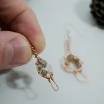 Magic Mushroom - Copper Earrings, Nub