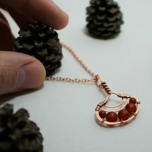 Reishi Mushroom - Copper Pendant