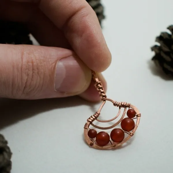 Reishi Mushroom - Copper Pendant