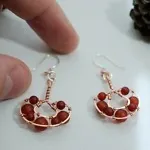 Reishi Mushroom - Copper Earrings