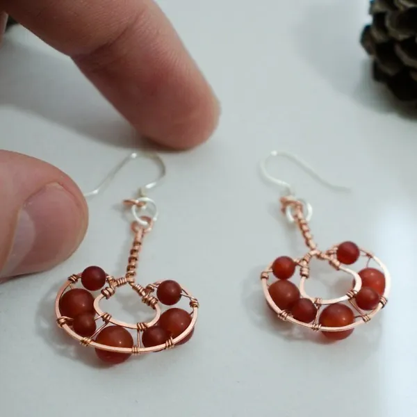 Reishi Mushroom - Copper Earrings