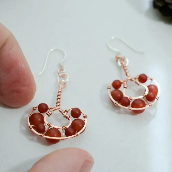 Reishi Mushroom - Copper Earrings