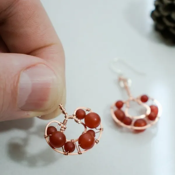 Reishi Mushroom - Copper Earrings