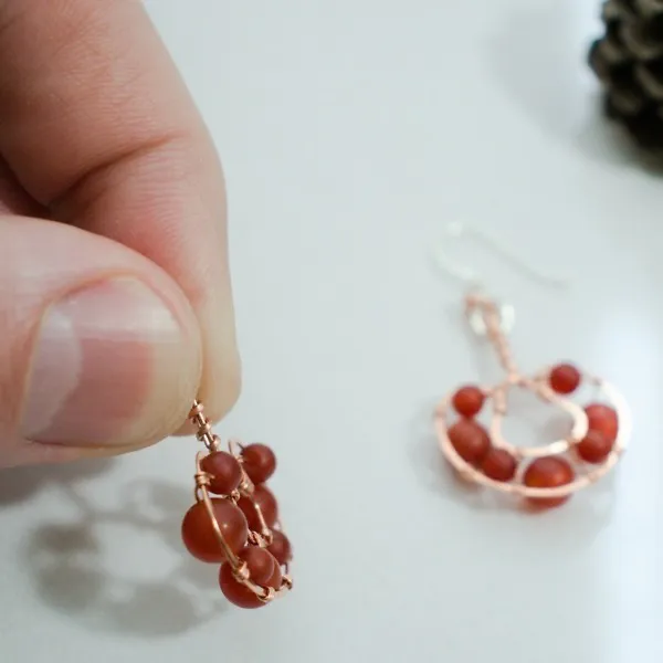 Reishi Mushroom - Copper Earrings