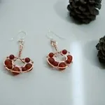 Reishi Mushroom - Copper Earrings