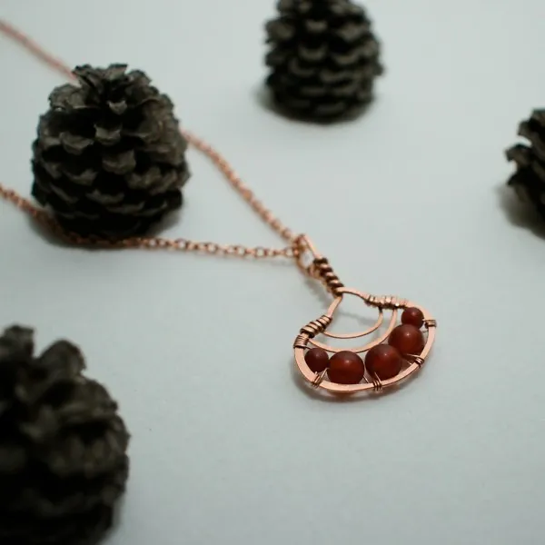 Reishi Mushroom - Copper Pendant