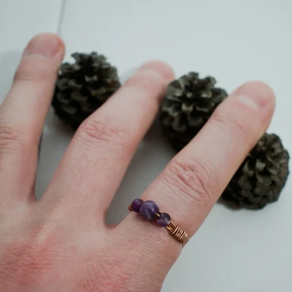 Simple Amethyst Ring