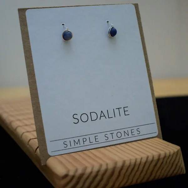 Simple Sodalite Earrings