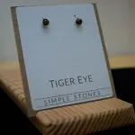 Simple Tiger Eye Earrings