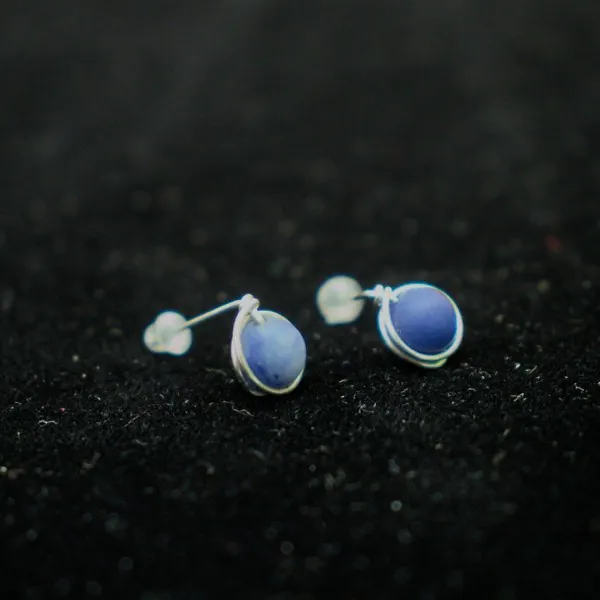 Simple Sodalite Earrings