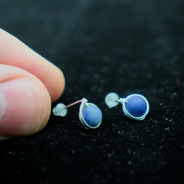 Simple Sodalite Earrings