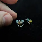 Simple Tiger Eye Earrings
