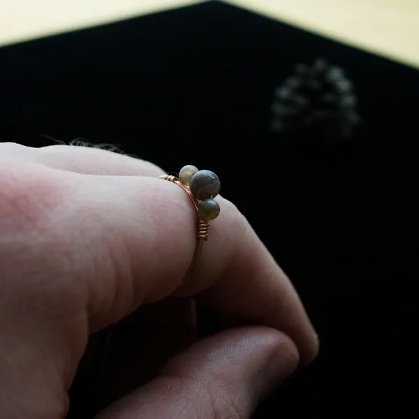 Simple Botswana Agate Ring